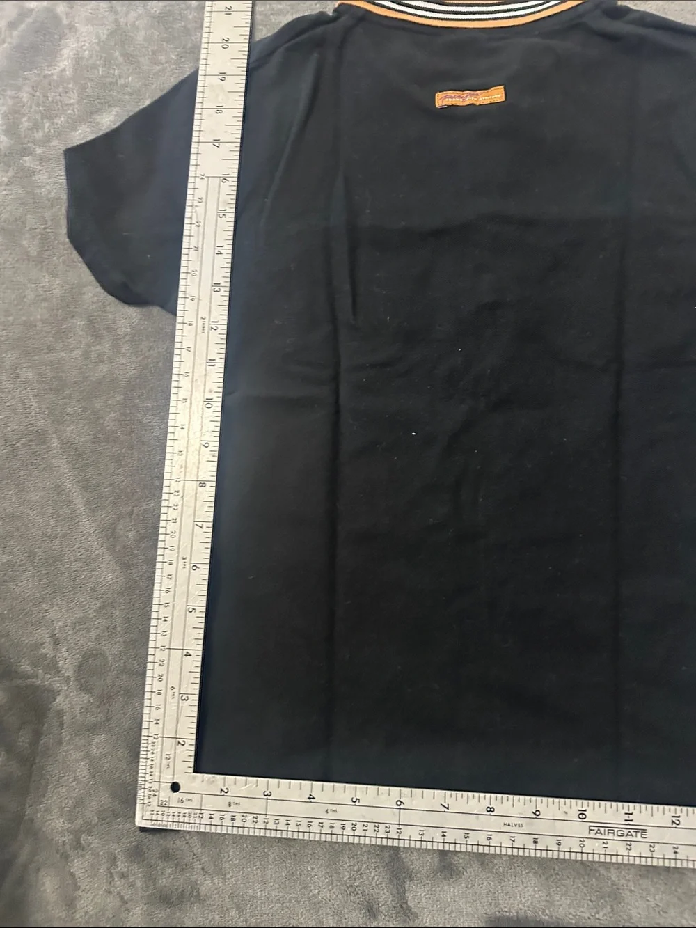 Paco Jeans Kids Two-Tone Polo Shirt in Black & Tan